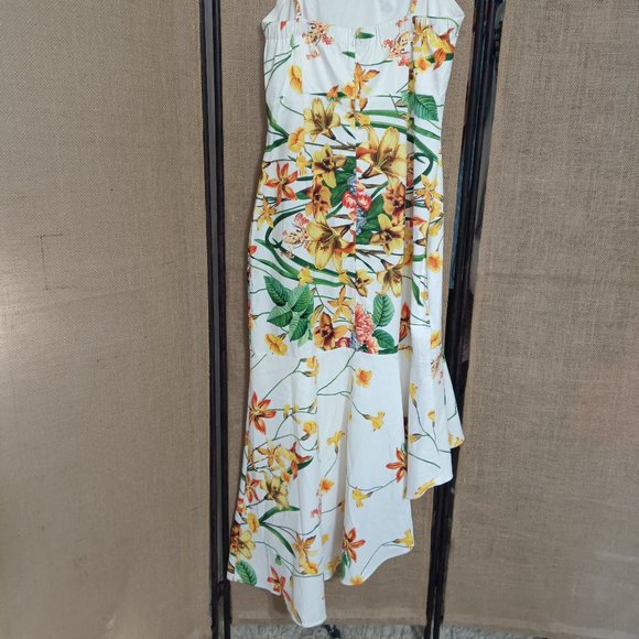 Lulumari Floral Pattern Midi Sundress Size M - Picture 4 of 12